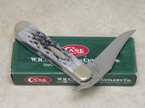 Case XX USA 8-Dot 61953L Black Bone Russlock Knife NIB Case XX USA 8-Dot 61953L Black Bone Russlock Knife NIB
