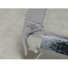 Case XX USA 8-Dot 61953L Black Bone Russlock Knife NIB Case XX USA 8-Dot 61953L Black Bone Russlock Knife NIB