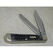 Case XX Select USA 6254 Pitch Black Bone Trapper Knife NIB Case XX Select USA 6254 Pitch Black Bone Trapper Knife NIB