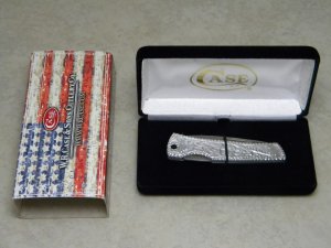 Case XX USA M1059L Metal Engraved Executive Lockback Knife NIB