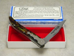 W.R. Case & Sons Bradford, PA 10095 Antique Christmas Tree Barn Door Hinge Toothpick Knife NIB 1992