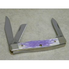 Case XX USA 2008 One of 3000 Periwinkle Bone 63032 SS Stockman Knife NIB Case XX USA 2008 One of 3000 Periwinkle Bone 63032 SS Stockman Knife NIB