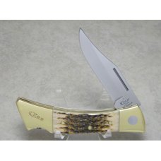 Case XX USA 2017 Amber Bone XX Changer Folding Hunter Lockback Knife & Pouch in Tin Box Case XX USA 2017 Amber Bone XX Changer Folding Hunter Lockback Knife & Pouch in Tin Box
