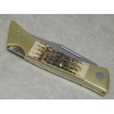 Case XX USA 2017 Amber Bone XX Changer Folding Hunter Lockback Knife & Pouch in Tin Box Case XX USA 2017 Amber Bone XX Changer Folding Hunter Lockback Knife & Pouch in Tin Box