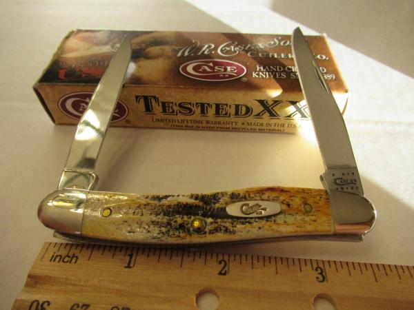 Case XX 2011 Bone Stag Mini Muskrat SS Case XX 2011 Bone Stag Mini Muskrat SS