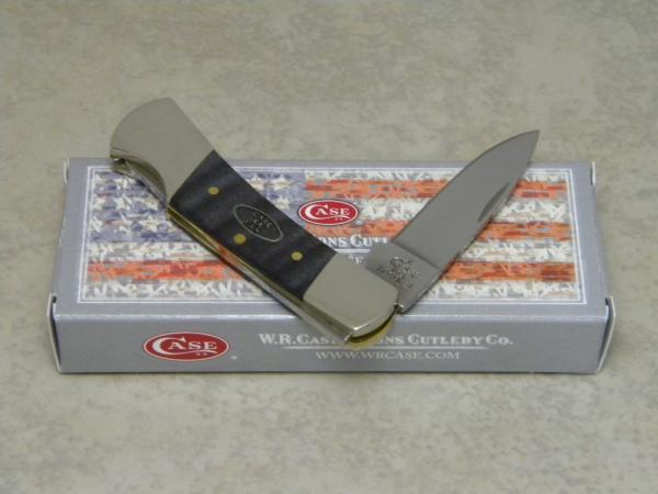Case XX USA 2018 71225L Small Black Wood Lockback Knife NIB Case XX USA 2018 71225L Small Black Wood Lockback Knife NIB