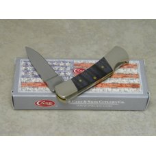 Case XX USA 2018 71225L Small Black Wood Lockback Knife NIB Case XX USA 2018 71225L Small Black Wood Lockback Knife NIB