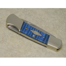 Case XX USA 2014 71225L Small Blue Wood Lockback Knife NIB Case XX USA 2014 71225L Small Blue Wood Lockback Knife NIB