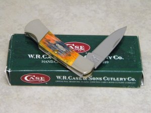 Case XX USA 2008 61225L Autumn Bone Lockback Knife NIB
