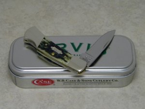 Case XX USA 2013 61225L ORVIS Small Olive Green Bone Lockback Knife NIB