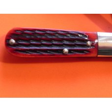 J A Henckels, Hand Forged 3 Blade Barlow (HK-26-B) with Beautiful Premium Red Pick Bone Handles -NOS J A Henckels, Hand Forged 3 Blade Barlow (HK-26-B) with Beautiful Premium Red Pick Bone Handles -NOS