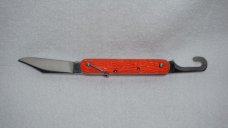 Vintage SCHRADE WALDEN N.Y. U.S.A STAINLESS Paratrooper Pocket Knife in Orange Vintage SCHRADE WALDEN N.Y. U.S.A STAINLESS Paratrooper Pocket Knife in Orange