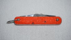 Vintage SCHRADE WALDEN N.Y. U.S.A STAINLESS Paratrooper Pocket Knife in Orange Vintage SCHRADE WALDEN N.Y. U.S.A STAINLESS Paratrooper Pocket Knife in Orange