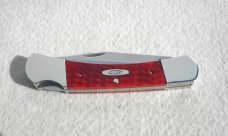 RARE 1989 CASE XX USA R61139L LARGE 5" LOCKBACK RED BONE FOLDING KNIFE - MINT