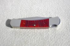 RARE 1989 CASE XX USA R61139L LARGE 5" LOCKBACK RED BONE FOLDING KNIFE - MINT