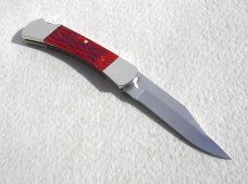 RARE 1989 CASE XX USA R61139L LARGE 5" LOCKBACK RED BONE FOLDING KNIFE - MINT