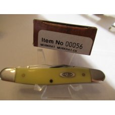 Case XX 2001 Yellow Delrin Muskrat CV Case XX 2001 Yellow Delrin Muskrat CV
