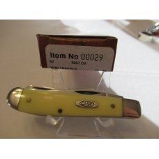 Case XX 2011 Yellow Delrin Mini Trapper Pattern # 3207 CV Case XX 2011 Yellow Delrin Mini Trapper Pattern # 3207 CV
