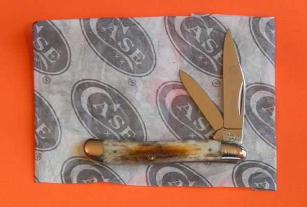 Case xx 1979 2 Blade Peanut Knife w/ Beautiful Appaloosa Bone Handles -NOS and A Beauty! MINT Case xx 1979 2 Blade Peanut Knife w/ Beautiful Appaloosa Bone Handles -NOS and A Beauty! MINT