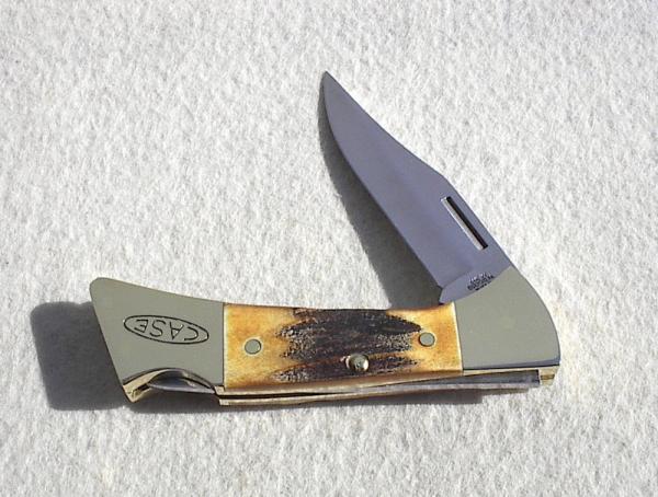 CASE XX USA 1991 GENUINE STAG 5158L LOCKBACK KNIFE, BRADFORD, PA.