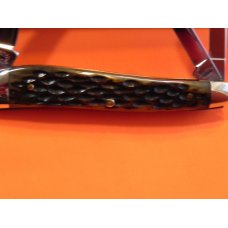 Schatt & Morgan 3 & 1/4" Whittler Pocket Knife w/ Greenish Handles & Blade Etch -1 of 100 -NOS Schatt & Morgan 3 & 1/4" Whittler Pocket Knife w/ Greenish Handles & Blade Etch -1 of 100 -NOS
