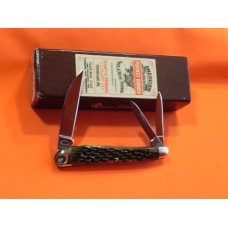 Schatt & Morgan 3 & 1/4" Whittler Pocket Knife w/ Greenish Handles & Blade Etch -1 of 100 -NOS Schatt & Morgan 3 & 1/4" Whittler Pocket Knife w/ Greenish Handles & Blade Etch -1 of 100 -NOS