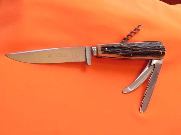 Early 60s PUMA Original Waidmesser Fur Schalenwild -Puma Werk, MDL# 3591 Game Keeper w/ Orig Sheath