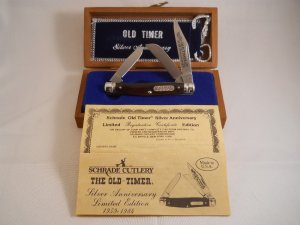 Schrade Old Timer Silver Anniversary USA Mint