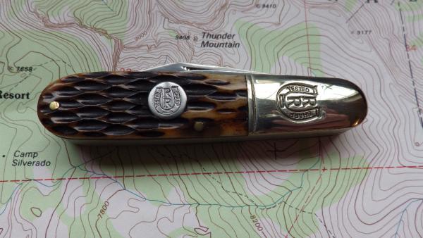 Rough Rider RR201 2 Blade Barlow Jigged Brown Bone Handles Rough Rider RR201 2 Blade Barlow Jigged Brown Bone Handles