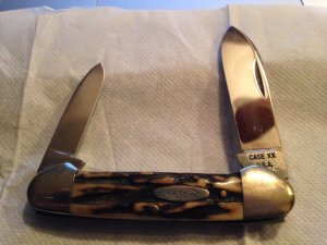 Case XX 52131 8 dot stag handle canoe knife