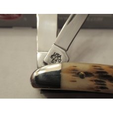 Case XX 20017 Amber Bone Peanut Pattern # 6220 SS Case XX 20017 Amber Bone Peanut Pattern # 6220 SS