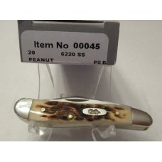 Case XX 20017 Amber Bone Peanut Pattern # 6220 SS Case XX 20017 Amber Bone Peanut Pattern # 6220 SS