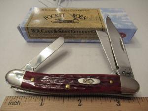 Case XX 2016 Old Red Pocket Worn Stockman Pattern # 6318 SS