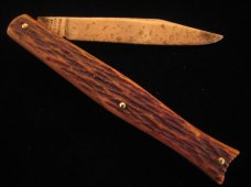 PRESTO GEORGE SCHRADE KNIFE CO. GREEN BONE FISHTAIL AUTO KNIFE 1929 - 1956 OLD VINTAGE KNIVES PRESTO GEORGE SCHRADE KNIFE CO. GREEN BONE FISHTAIL AUTO KNIFE 1929 - 1956 OLD VINTAGE KNIVES