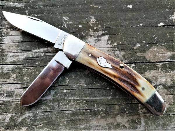 VINTAGE OLDER KA-BAR 2 BLADE POCKET KNIFE #WJK91 - IN ORIGINAL BOX VINTAGE OLDER KA-BAR 2 BLADE POCKET KNIFE #WJK91 - IN ORIGINAL BOX