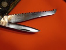 Antique Heinr Boker & Co. -Baumwerk, Soligen Germany Alemania, Multi Blade / Tool Knife -Super Stag