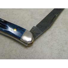 Case XX USA 2015 610096 Mediterranean Blue Bone Damascus SS Tiny Toothpick Knife in Box