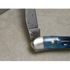 Case XX USA 2015 610096 Mediterranean Blue Bone Damascus SS Tiny Toothpick Knife in Box