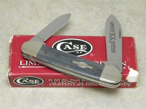 Case XX USA 2000 Smooth Black Bone 62131 SS Limited Edition 1 of 2500 Canoe Knife NIB