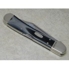 Case XX USA 2015 Black and SIlver Micarta 101549L Harley Davidson SS Copperlock Knife in Box
