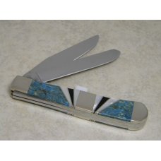 Case XX USA 2016 Blue Coral, Jet Black & Pearl EX254 SS Harley Davidson Trapper Knife in Display Box Case XX USA 2016 Blue Coral, Jet Black & Pearl EX254 SS Harley Davidson Trapper Knife in Display Box