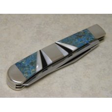 Case XX USA 2016 Blue Coral, Jet Black & Pearl EX254 SS Harley Davidson Trapper Knife in Display Box Case XX USA 2016 Blue Coral, Jet Black & Pearl EX254 SS Harley Davidson Trapper Knife in Display Box