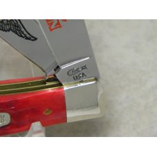 Case XX USA 1998 Red Bone 6254 90th Anniv. Harley Davidson Trapper Knife in Display Box Case XX USA 1998 Red Bone 6254 90th Anniv. Harley Davidson Trapper Knife in Display Box