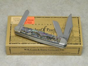 Case XX USA 2010 Abalone 83090 SS Stockman Knife in Box