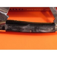 Vintage (HAND MADE) Bulldog Brand 3 Blade Whittler with Great Buffalo Horn Handles & NOS Vintage (HAND MADE) Bulldog Brand 3 Blade Whittler with Great Buffalo Horn Handles & NOS