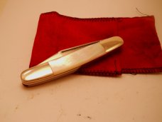 Fight'n Rooster Buster Knife Pearl KKK Klan 