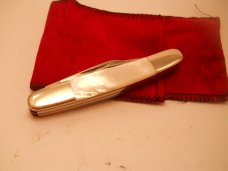 Fight'n Rooster Buster Knife Pearl KKK Klan 