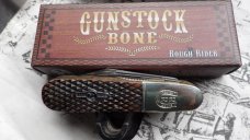 Rough Rider RR670 2 Blade Gun Stock Bone Barlow Propeller Shield Rough Rider RR670 2 Blade Gun Stock Bone Barlow Propeller Shield