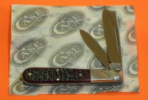 1976 Case xx (4 Dot) Razor Barlow  (MDL# 6205R) Pocket Knife w/ Red Derlin Handles -Nice One!