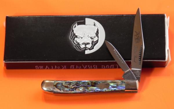 2006 Bulldog Brand HAND MADE Peanut PROTOTYPE! with FANTASTIC Heart ABALONE Handles +Box 2006 Bulldog Brand HAND MADE Peanut PROTOTYPE! with FANTASTIC Heart ABALONE Handles +Box